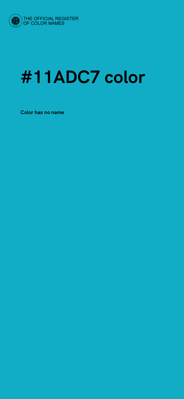 #11ADC7 color image