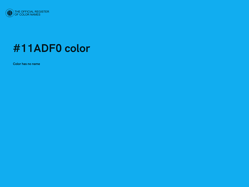 #11ADF0 color image