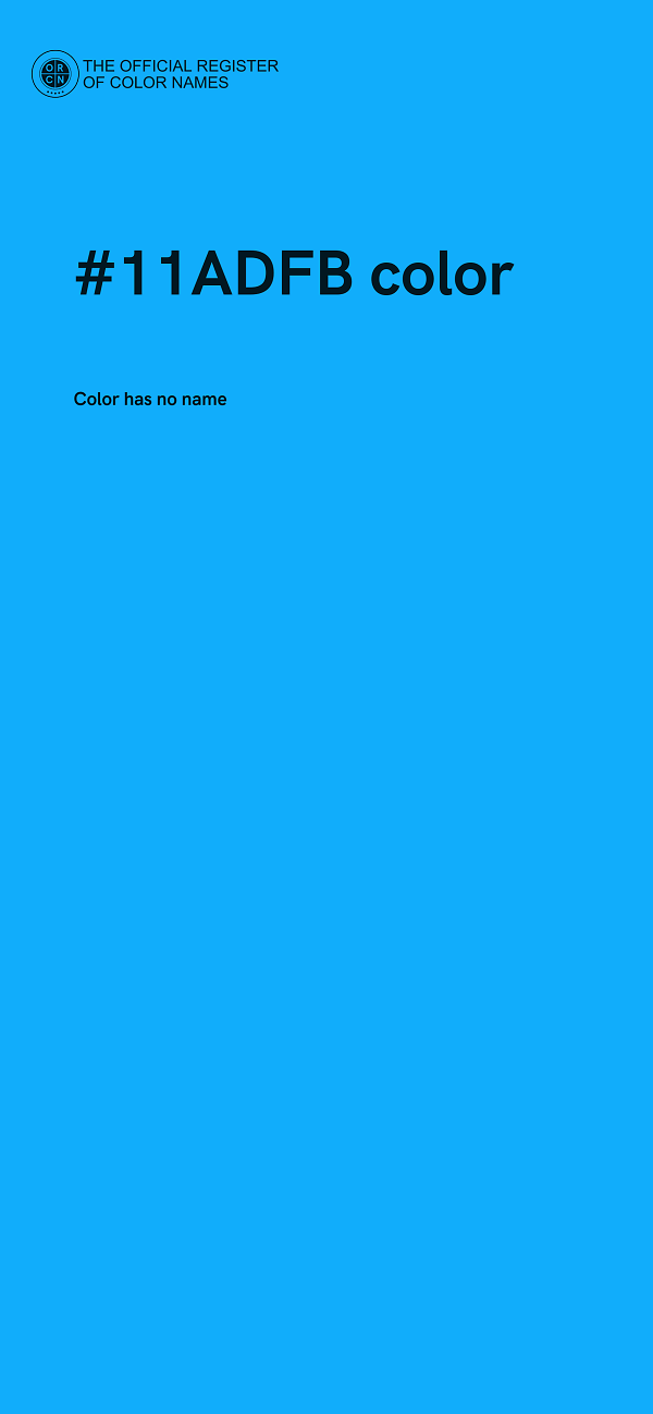 #11ADFB color image