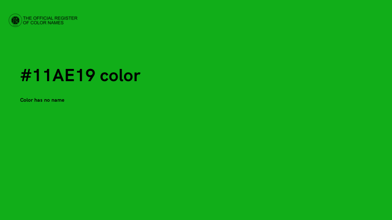 #11AE19 color image