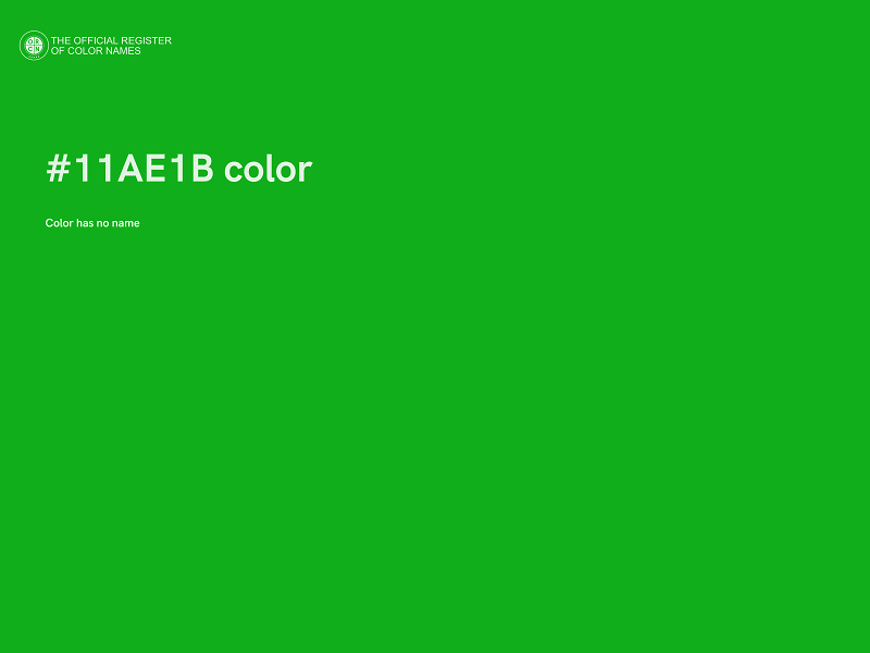 #11AE1B color image