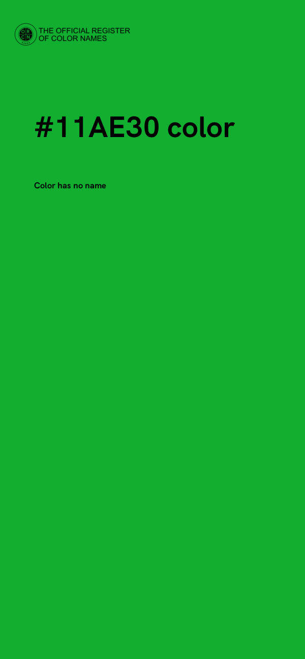 #11AE30 color image