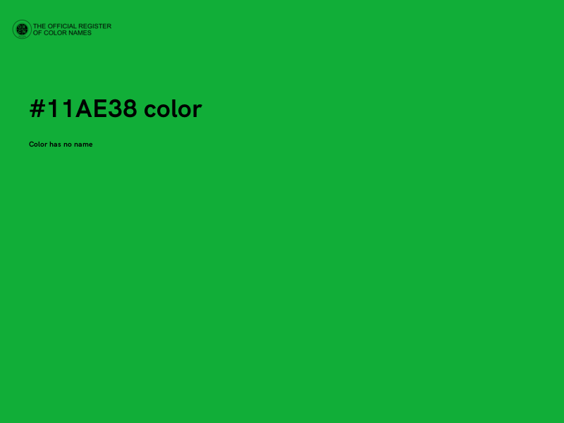 #11AE38 color image