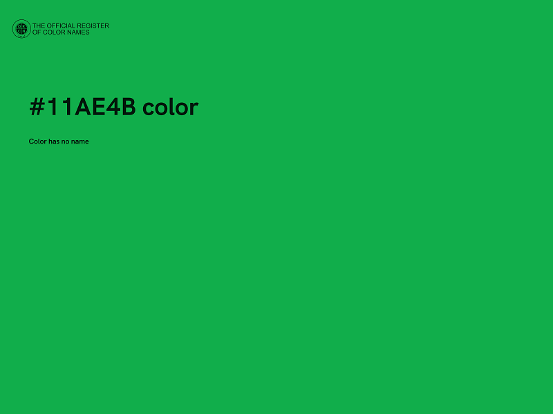 #11AE4B color image
