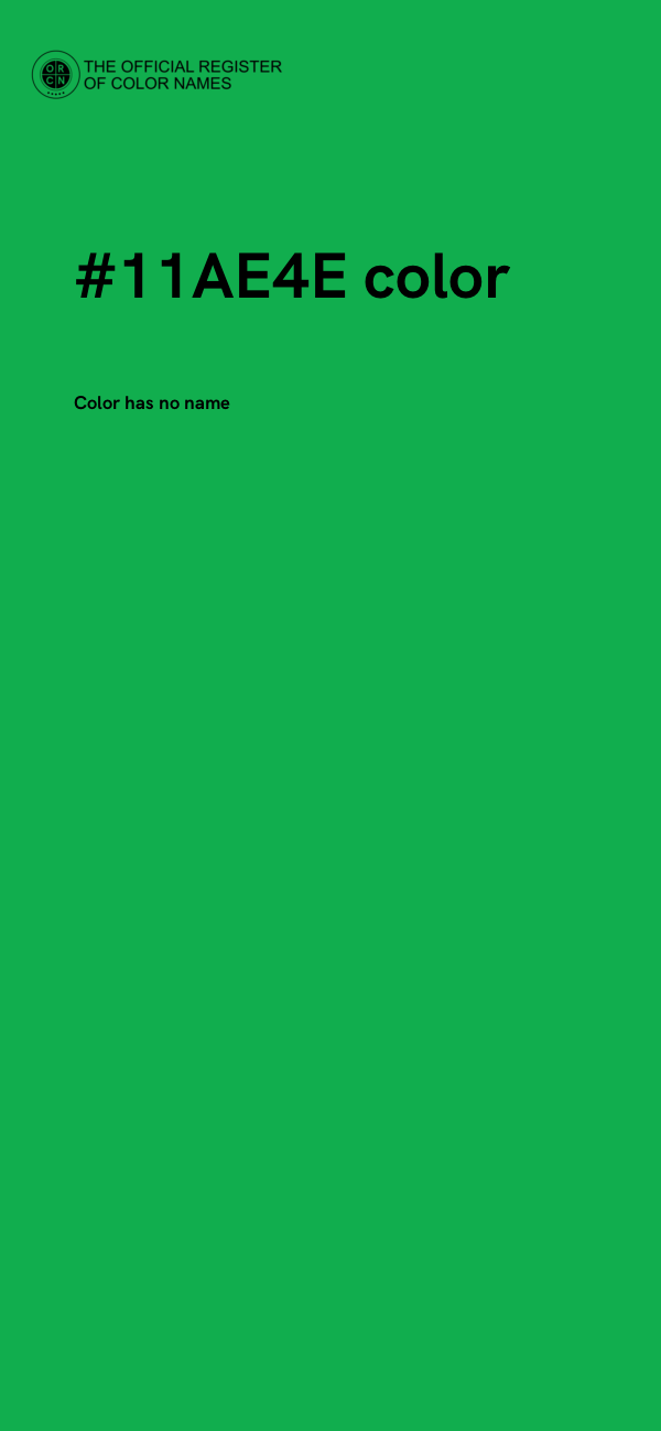 #11AE4E color image