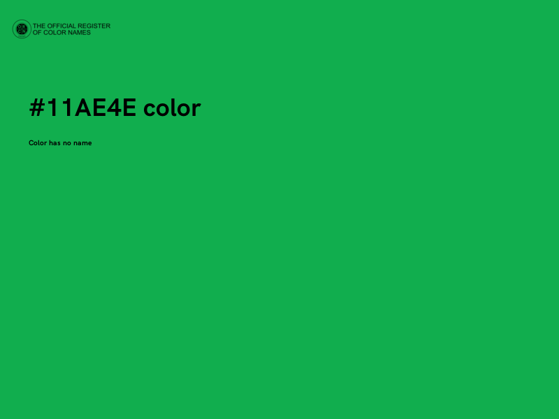 #11AE4E color image