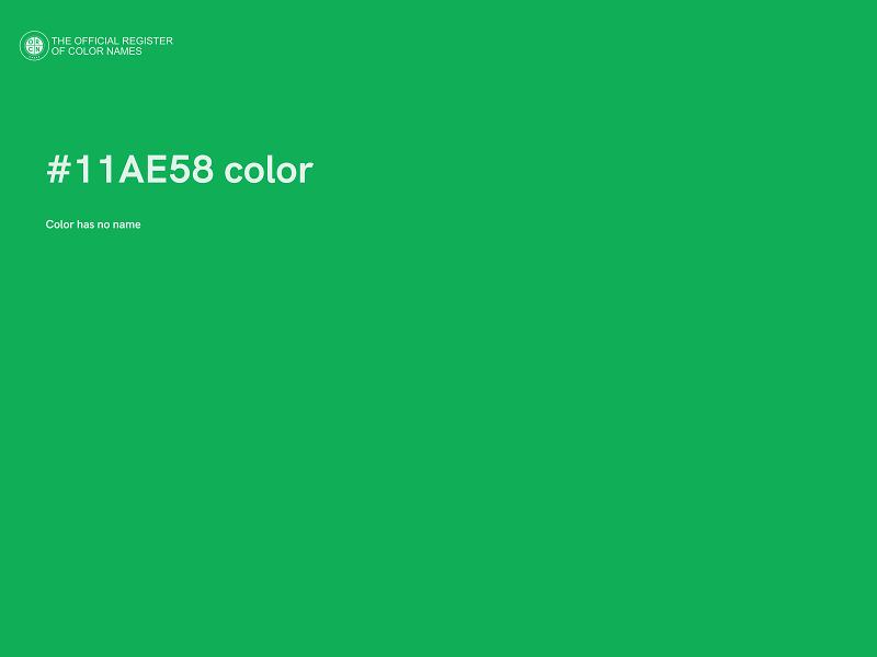 #11AE58 color image
