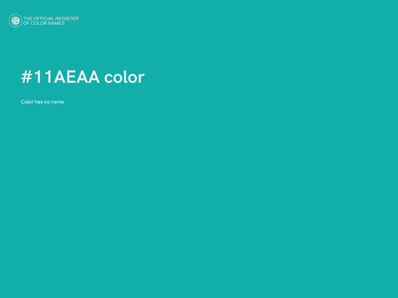 #11AEAA color image