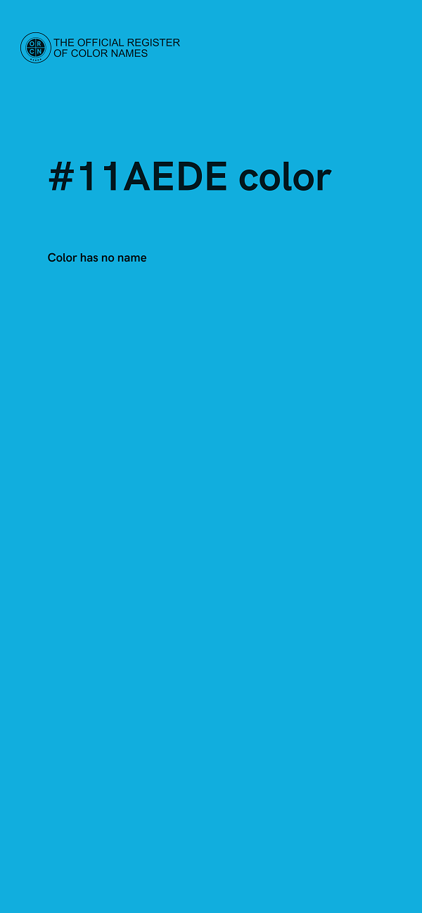#11AEDE color image