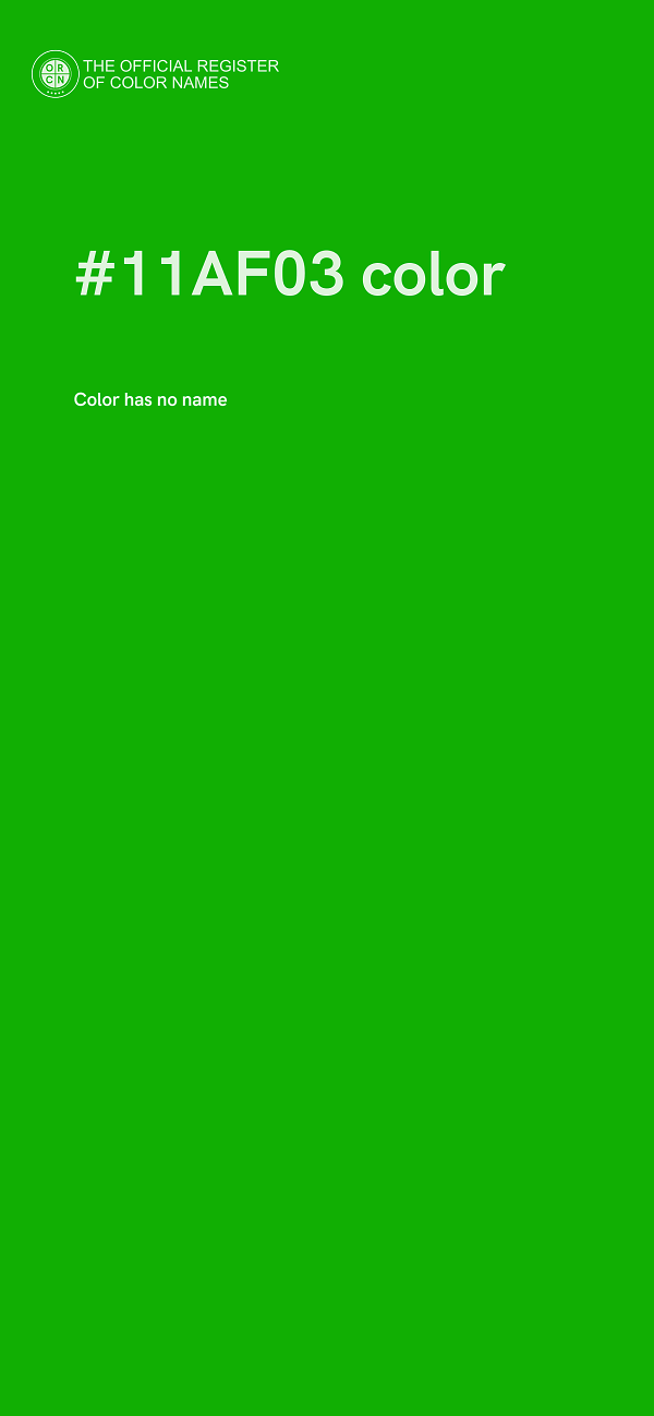 #11AF03 color image