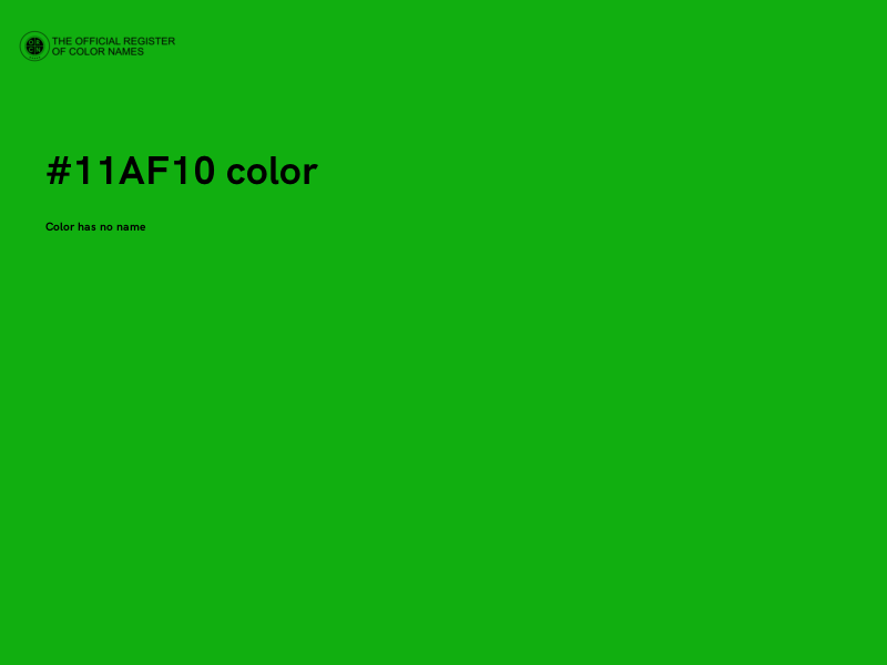 #11AF10 color image