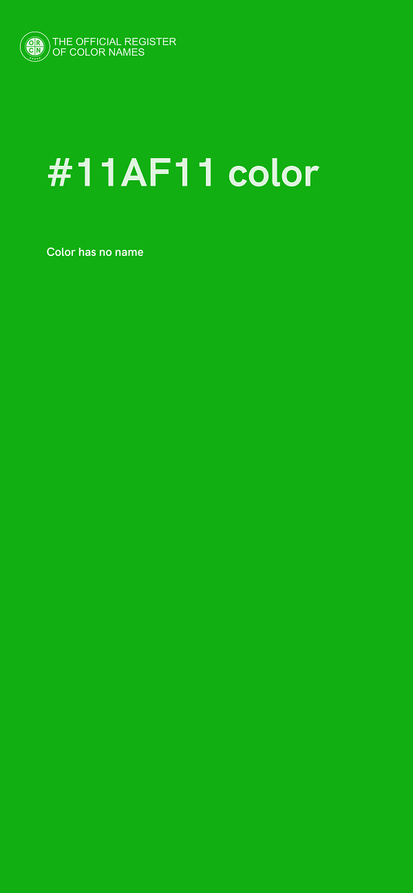 #11AF11 color image