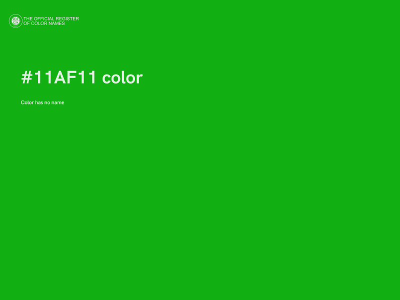 #11AF11 color image