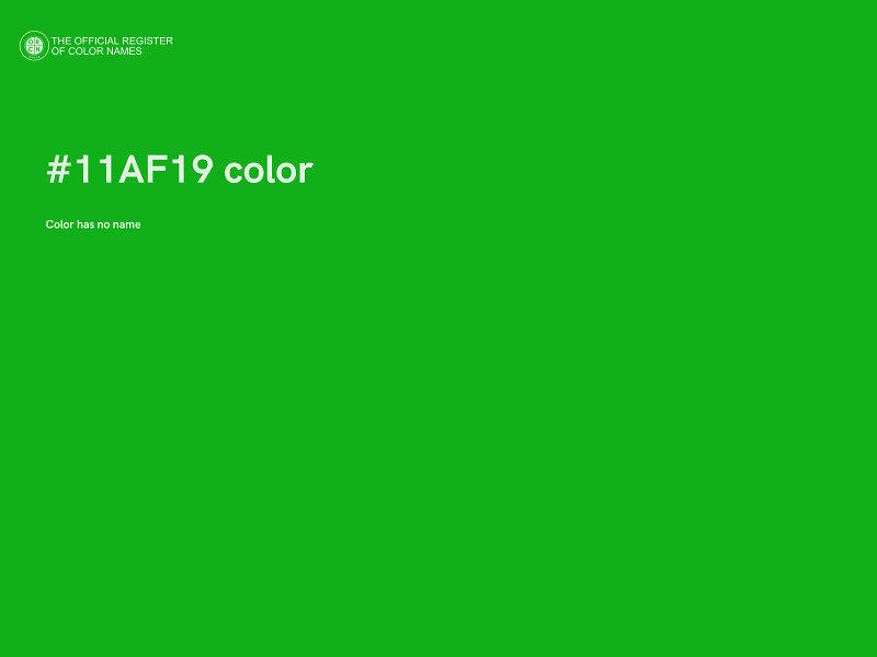#11AF19 color image