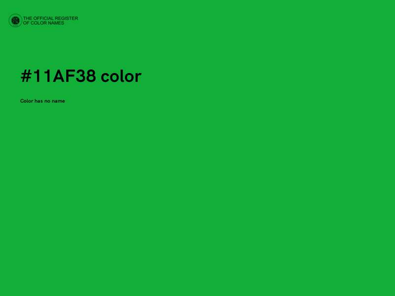 #11AF38 color image