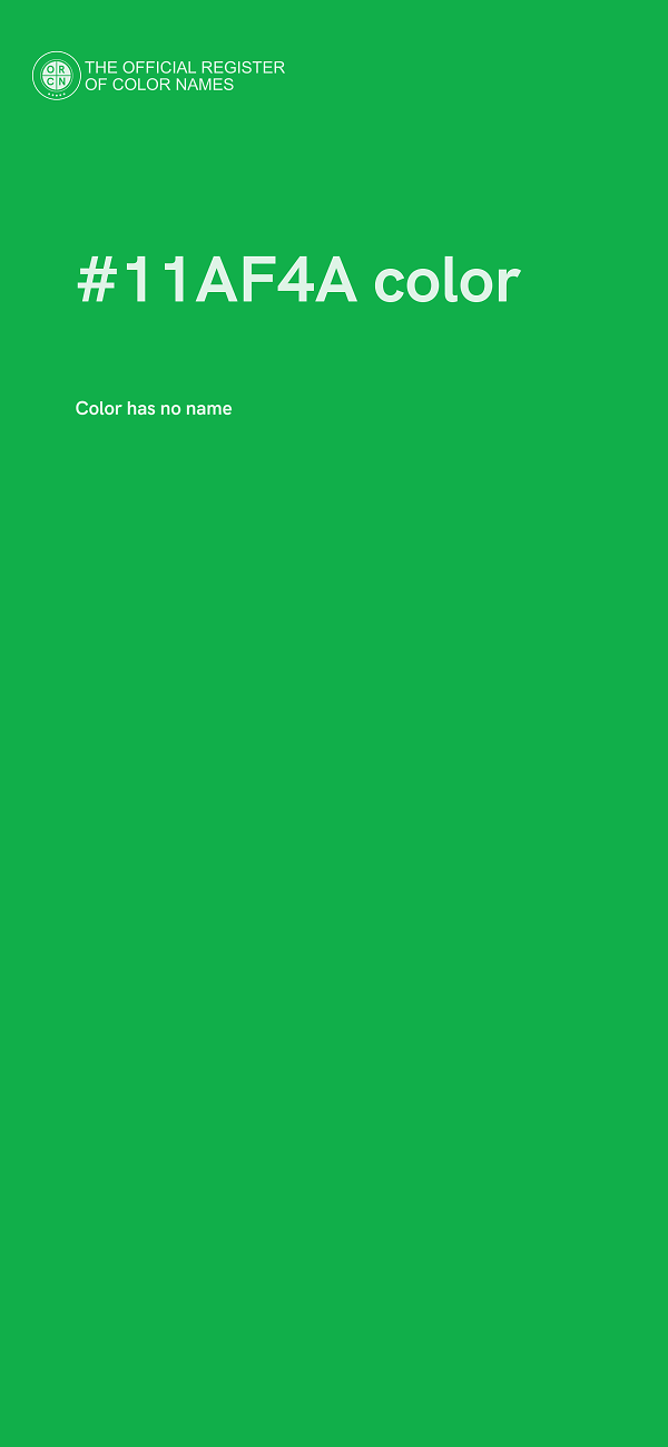 #11AF4A color image