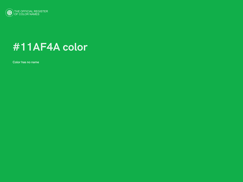 #11AF4A color image