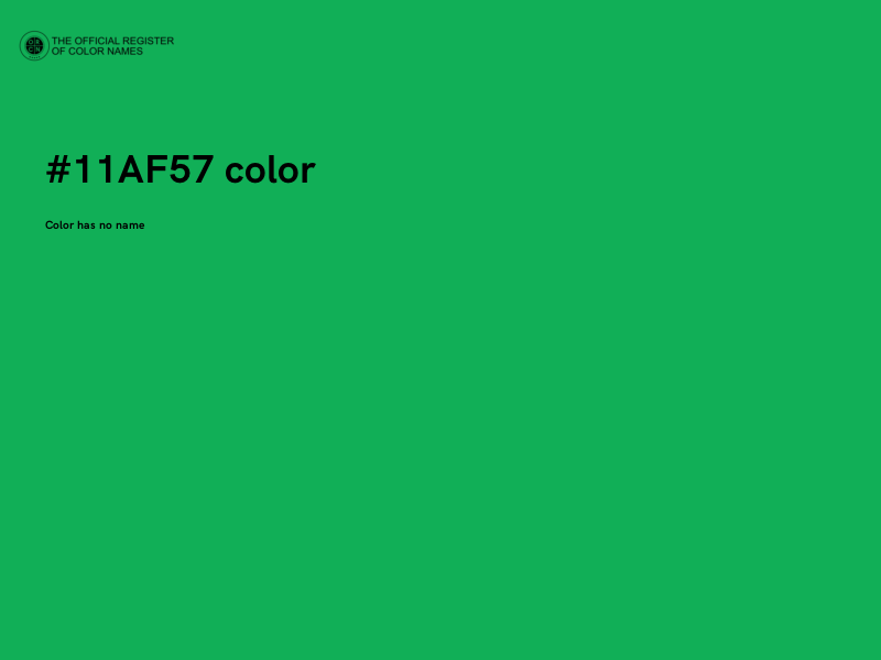 #11AF57 color image