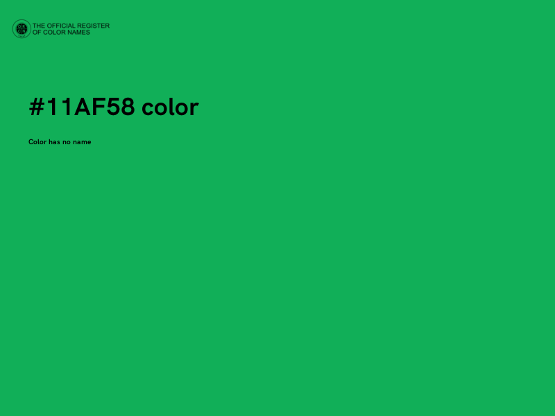 #11AF58 color image