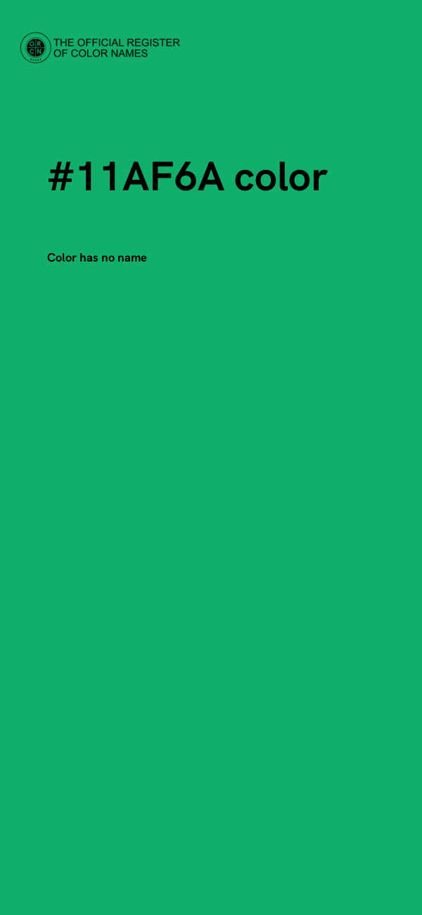 #11AF6A color image