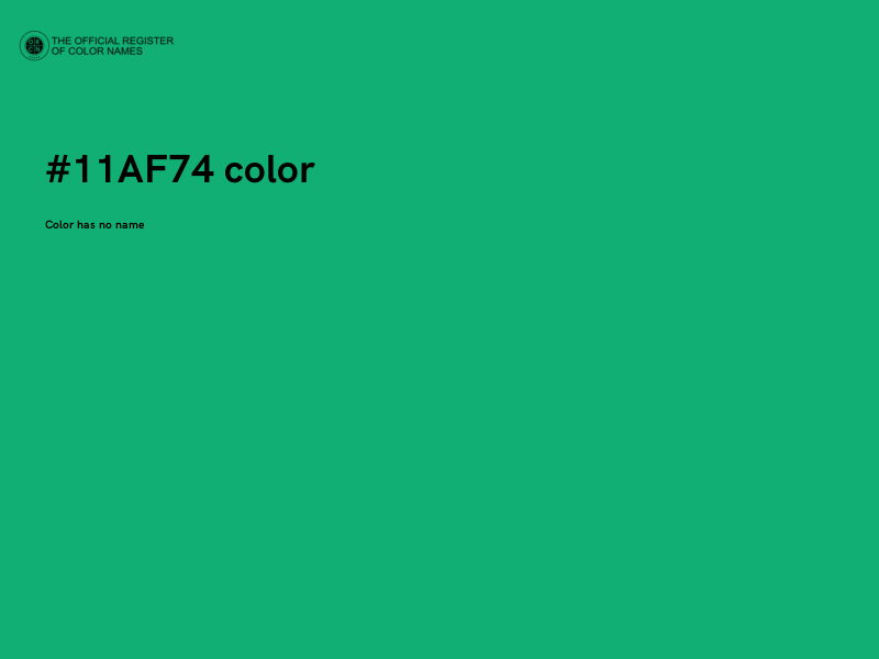 #11AF74 color image
