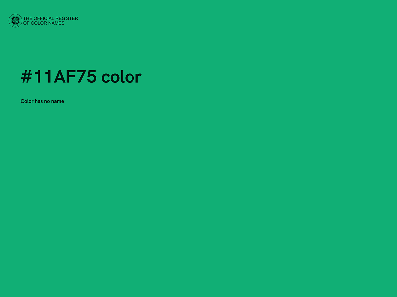 #11AF75 color image
