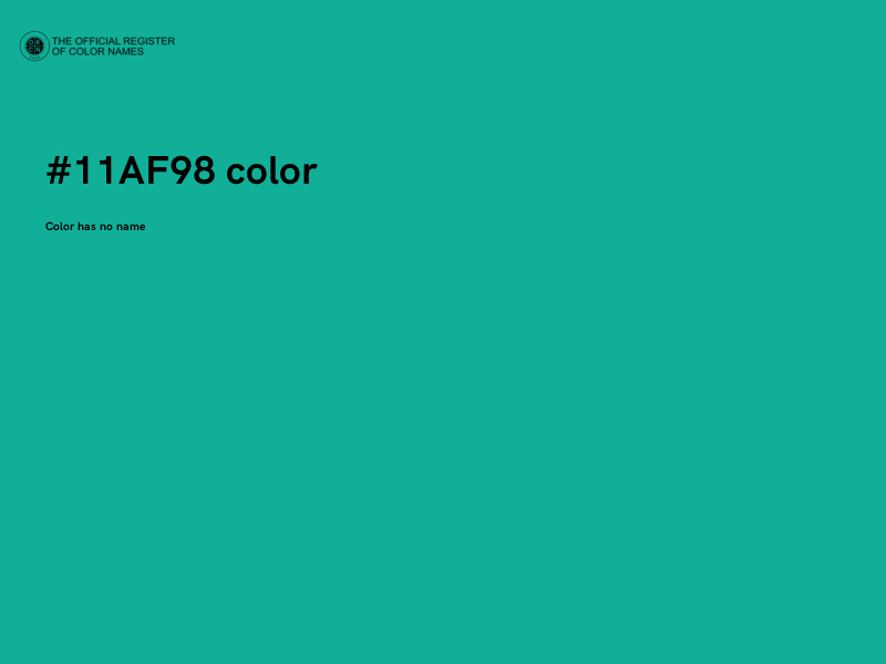 #11AF98 color image