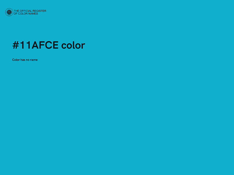 #11AFCE color image