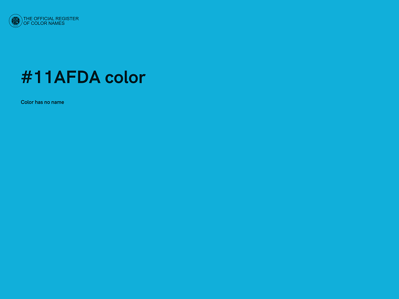 #11AFDA color image