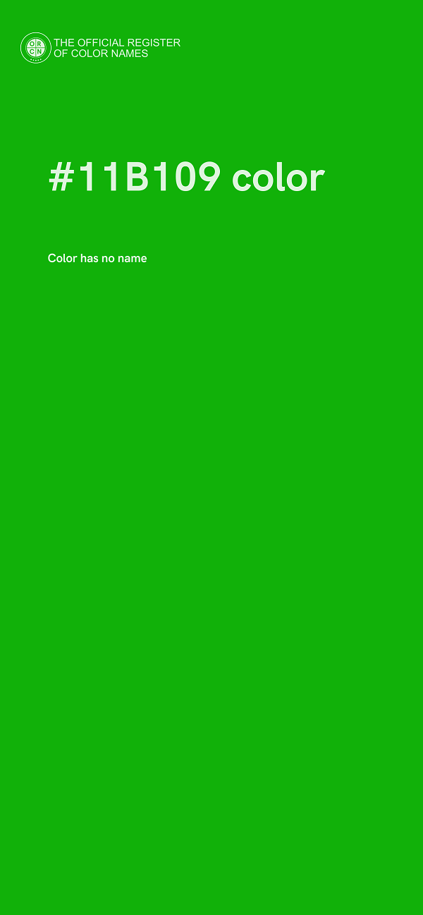 #11B109 color image