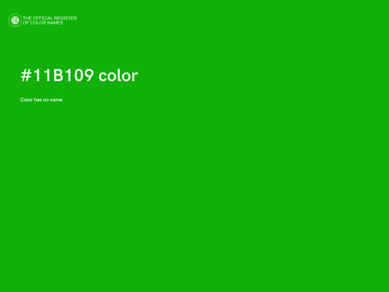 #11B109 color image