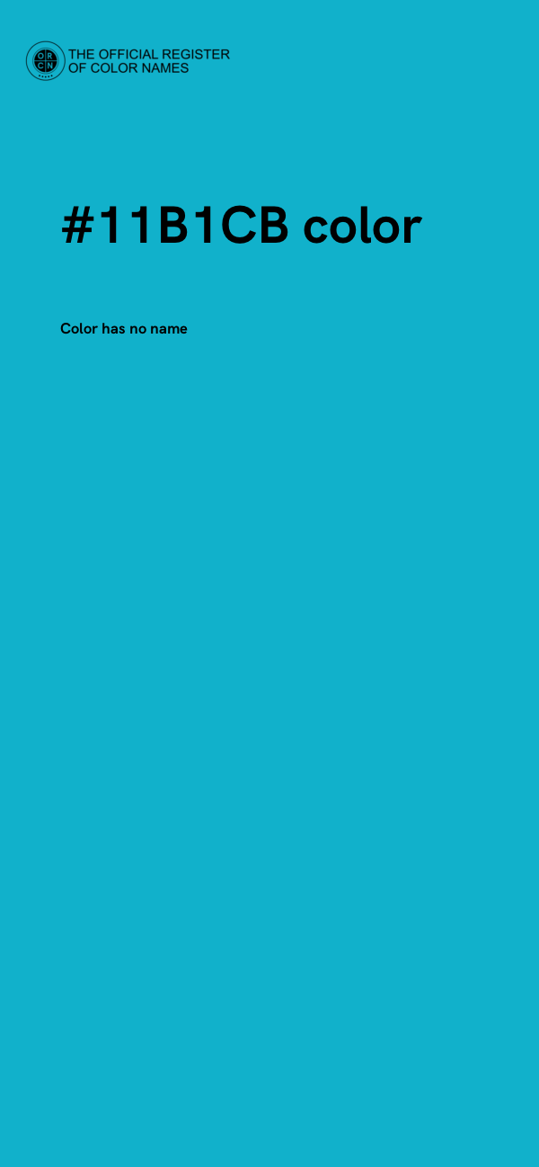 #11B1CB color image
