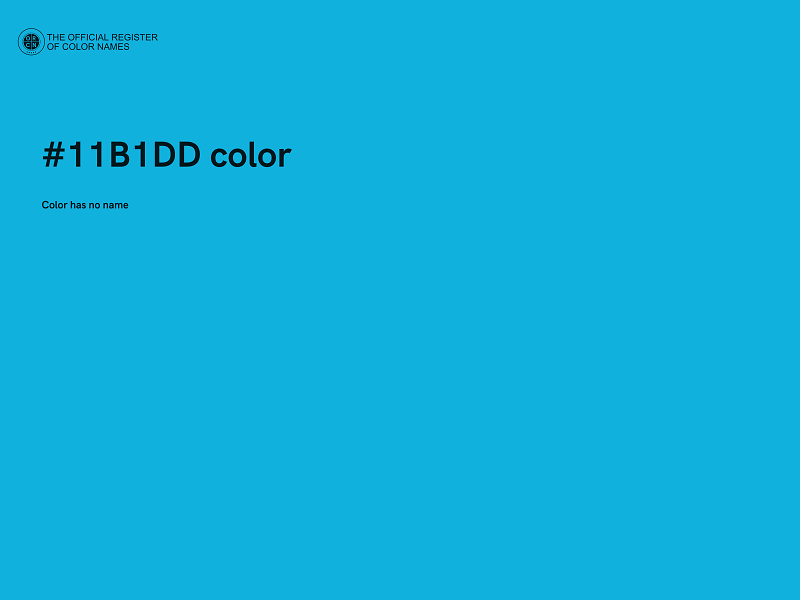 #11B1DD color image