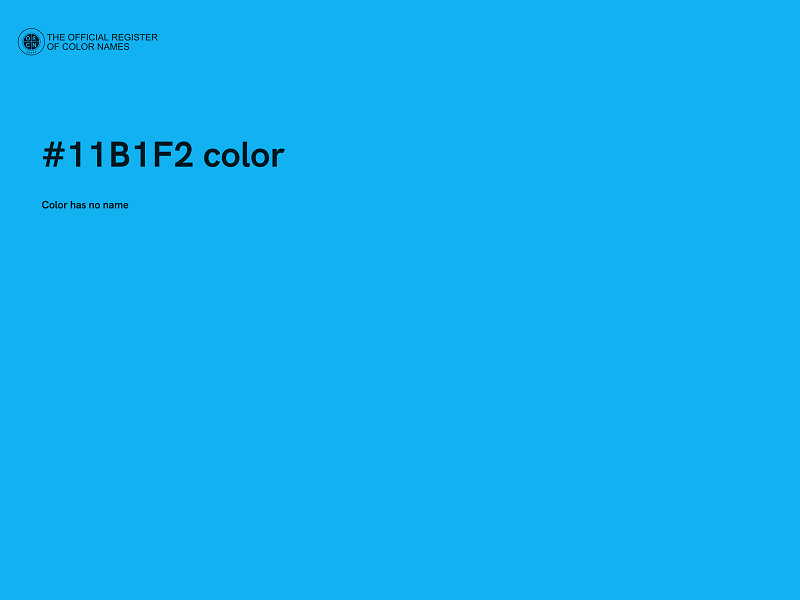 #11B1F2 color image