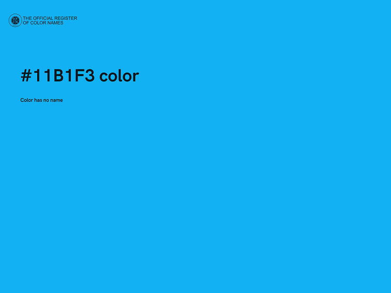 #11B1F3 color image