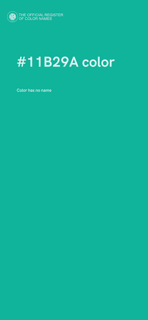 #11B29A color image