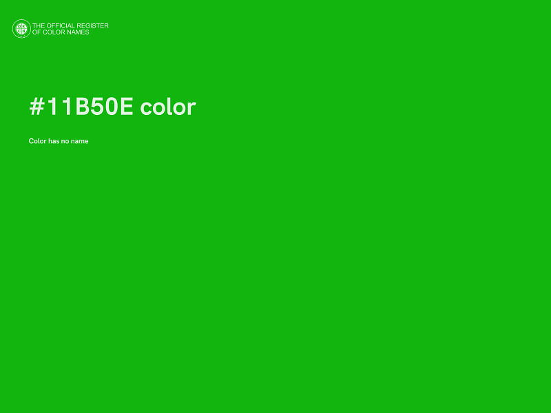 #11B50E color image