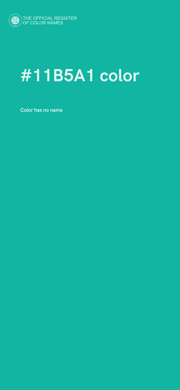 #11B5A1 color image