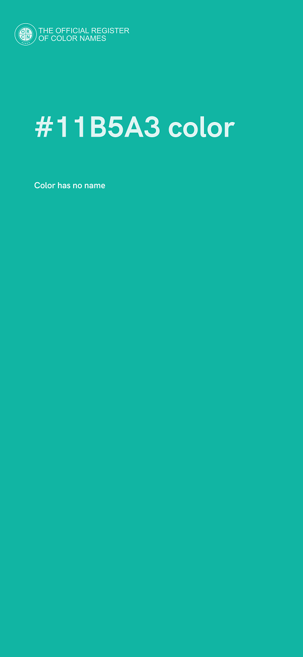 #11B5A3 color image