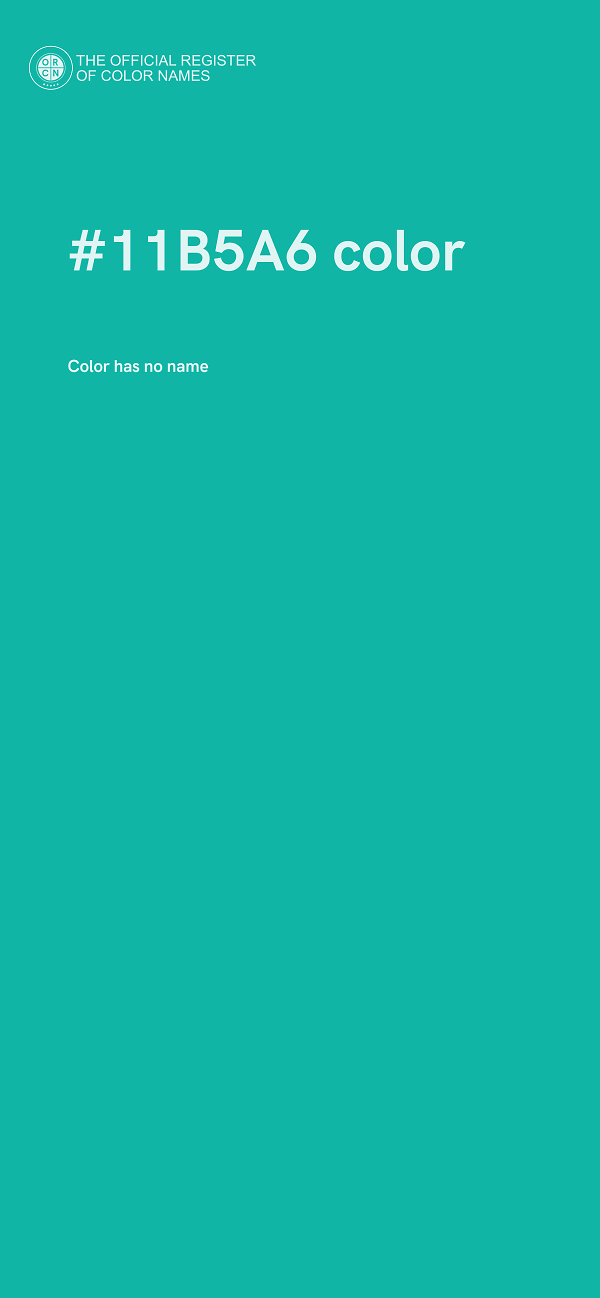 #11B5A6 color image