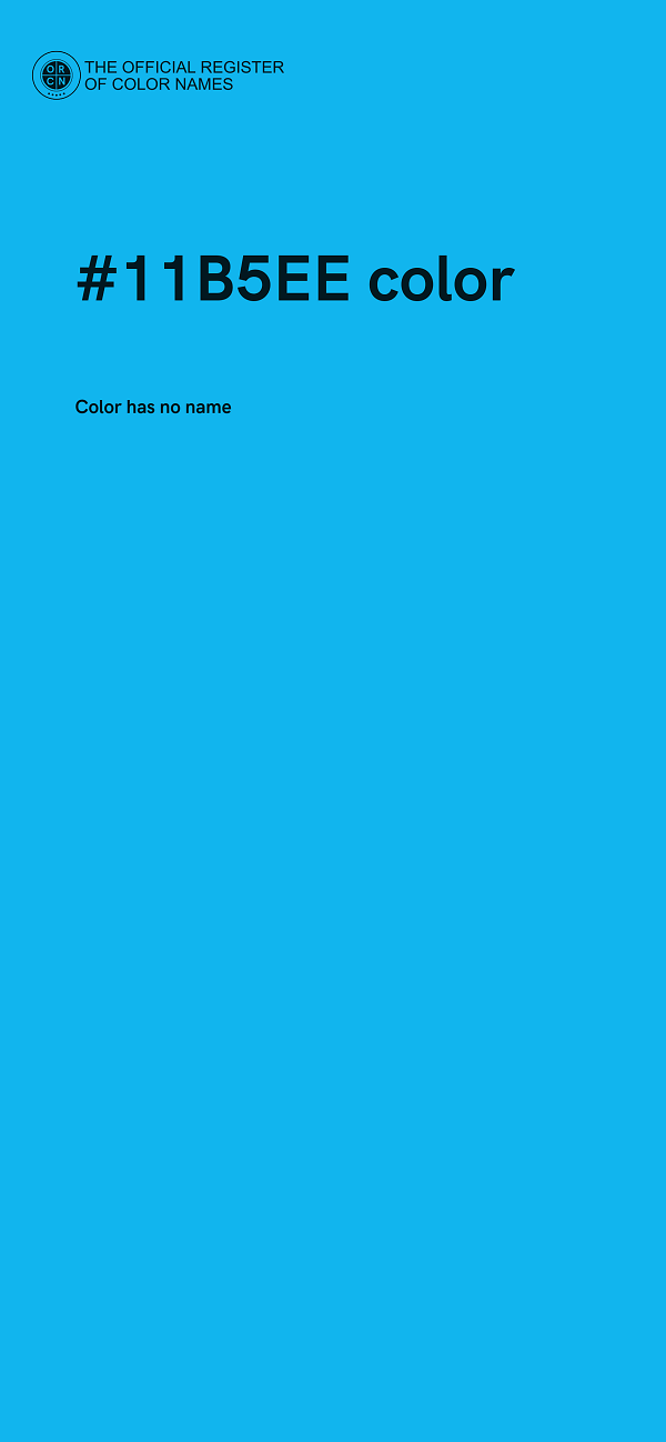 #11B5EE color image