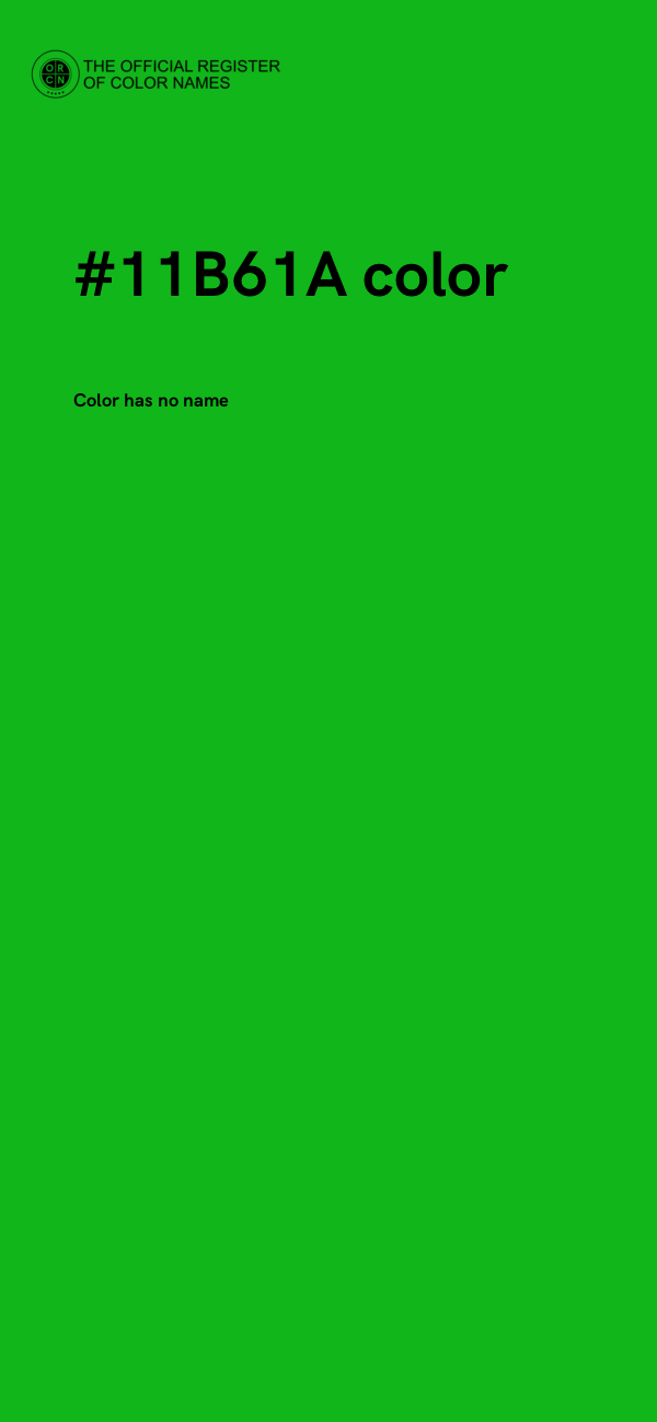 #11B61A color image