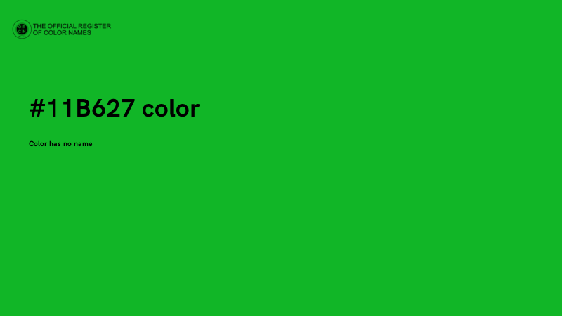 #11B627 color image