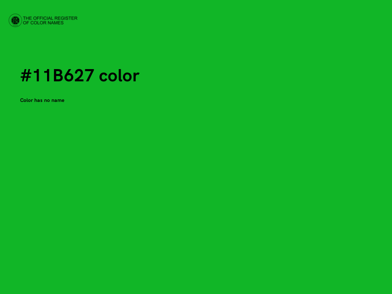 #11B627 color image