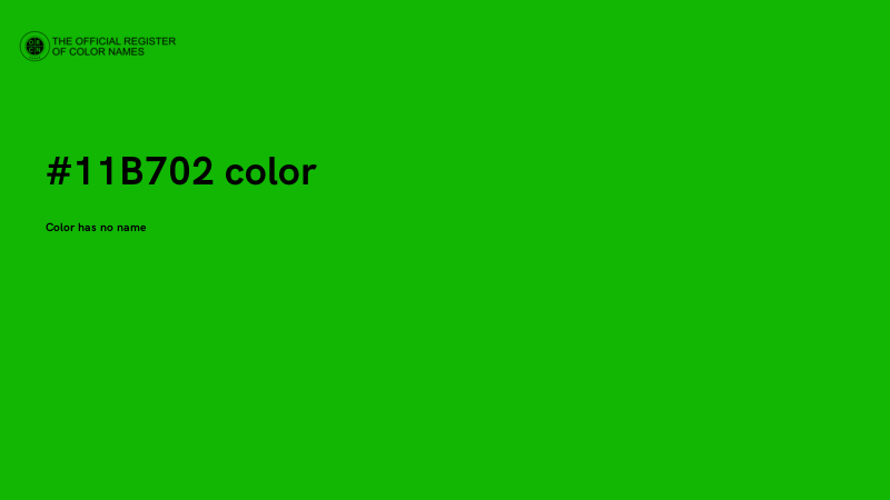 #11B702 color image