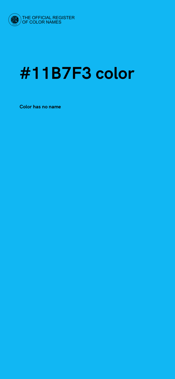 #11B7F3 color image