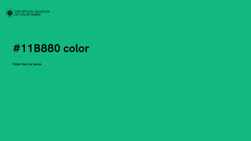 #11B880 color image