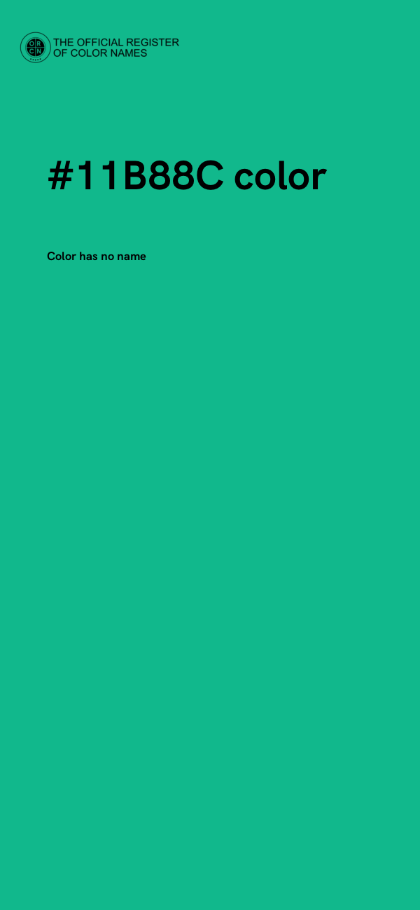 #11B88C color image