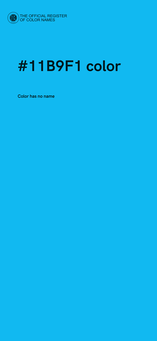 #11B9F1 color image