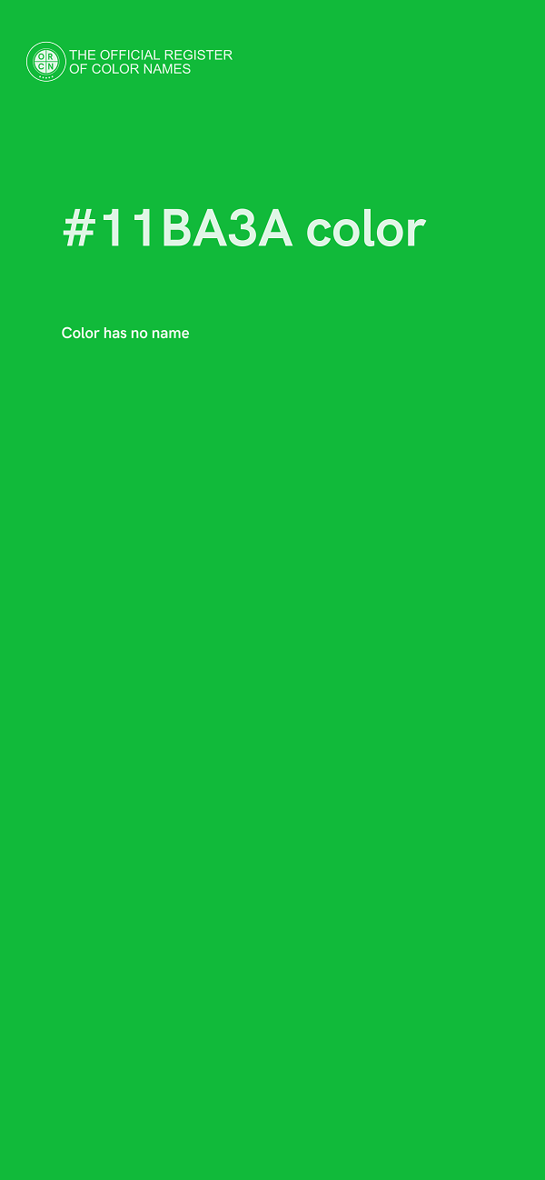 #11BA3A color image